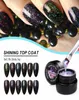 2020 Nagellakset Glanzende platina nagels Kunst voor manicure Poly Gel Lak UV-kleuren Top Basislaag Primer Hybride vernissen Glitter aU4130467