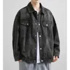Men's Jackets Free Ship Denim Men Autumn Coats Male Vintage Korean Style Outerwear Boy Lapel Motorcylcle Clohing Factory Direct Sale