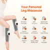 Masseur de pieds électrique 360 ° pressothérapie jambe mollet masseur bras pieds 4 niveaux pression d'air Airbag vibration relaxation musculaire soulagement de la douleur Recharge 231202