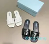 Women slippers platform metal buckle slipper gold sliver clear shoes designer flat mule beach shoes letter printed