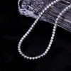 Personalized Stainless Steel Tennis Chain No Fade High Quality 3mm Zircon Hip Hop Jewelry Necklace and Bracelet