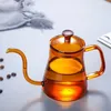 Kaffekrukor Hand Swan Coffeeware Barista Kitchen Teapot Kettle Drip Set Teaware Gooseneck Potten Neck Accessories Tea Glas Tools Y231201