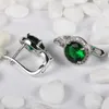 Висячие серьги Fleur Esme Charms Punk Christmas Wedding для женщин и мужчин Подарки Drop Peridot Кубический цирконий с родиевым покрытием R3192D