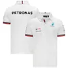 Мужские футболки 2023/2024 Новые поло F1 Formula One Racing Team Лето Petronas Auto Рубашка-поло с лацканами Автоспорт Быстросохнущая Дышащая Повседневная R9qe