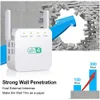Routers 20%Off 300Mbps Wifi Repeater 2.4Ghz Range Extender Wireles-Repeater Amplifier Signal Booster 3 Antenna Long-Range Expander You Ot2Sx
