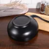 Servis uppsättningar A5 Melamine Table Bowle Bowl Japanese Style Ramen Black Porcelain Imitation Noodle Container For Home (Endast 1 st)