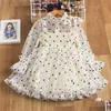 Girl'S Dresses Girls Dresses Cute Dress Autumn Girl Fancy Flower Princess Toddler Tutu Baby Kid Birthday Tle Cloth Casual Wear 3 Drop Dhrwv