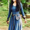 Stedelijke sexy jurken Middeleeuwse maxi-jurk met lange mouwen Dames Gewaad Vintage Fee Elven Jurk Renaissance Keltische Viking Gotische Kleding Fantasie Baljurk T231202