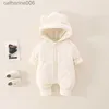 Ensembles de vêtements de bébé 0 à 12 mois de combinaison de combinaison pour nourrissons à capuche épaisse à manches longues à manches thermiques thermiques codes de 5 jours