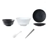 Наборы чайной посуды на одного человека, миска с палочками для еды, совок специального набора, бытовая керамическая посуда для еды, риса