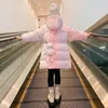 Down Coat Girls Winter Jacket 2023 Children's Bright and Wash Free med förtjockade Parkas Teen kläder 3 4 5 6 7 9 10 år 231202