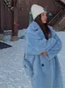 Женское пальто из искусственного меха, женское зимнее теплое пальто с длинными рукавами, женское толстое пальто с плюшевым мишкой, повседневная свободная верхняя одежда больших размеров y231201