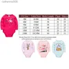 Set di abbigliamento Honeyzone 5 pezzi / set pagliaccetti per bambina stampa tute per bambini estate pigiami per neonati vestiti per bambini moda Ropa BebeL231202