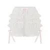 Shorts pour femmes femmes dentelle pyjama bas de couchage floral volants couches taille haute pyjamas pantalons courts confortables vêtements de nuit de salon