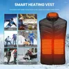 Men's Vests Usb Vest Unisex Electric With 11 Heating Zones Slim Fit Jacket For Adjustable Temperature Clothing Outdoor