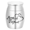 Cremation Pendant Urns For Pet Human Stainless Steel Small Container Jar Funeral Casket Pets Memoria Urne Keepsake Urn For Ashes266b