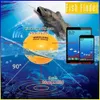 Localizador de peixes XA02 sem fio Bluetooth Smart Sonar Fish Finder 48m / 160ft Localizador de peixes portátil equipamento de pesca ao ar livre para IOS Android 231201