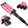 Curling Irons Professional Ceramic Hair Curler Wave Waver Styling Tools Styler Wand Three Barrel Automatic 231201