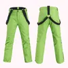 Esquí BIB pantalones esquí mujeres invierno deporte al aire libre engrosamiento pantalones hombres a prueba de viento impermeable cálido snowboard deportes 231202