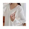 Maternity Tops Tees Clothes For Women Long-Sleeved Knitted Sweater Loose Breastfeeding Cothes Drop Delivery Baby Kids Supplies Clothin Otp2J