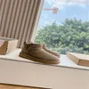 australia tasman designer boots Mustard Seed Platform Classic Ultra Mini Boot Chestnut Fur Slides Sheepskin Winter Women Suede Upper Wool Slip-on Shoes Size 35-40