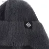 Bonnet/Crâne Casquettes Doux Chaud Chapeaux D'hiver Pour Femmes Fausse Fourrure Tricoté Chapeau Extérieur Oreilles Protection En Peluche Bonnet Bonnet Mode Rue Hip Hop CL231202