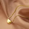 Naszyjniki wiszące Koreańskie tytanowe tytanowy naszyjnik z złotego tytanowego