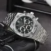 Saffier heren Heren Dameskalender Horloges Royaloak AP Polshorloges Quartz uurwerk Horloge Diamant Sporthorloges Chronograaf Horlogearmband Montre de luxe