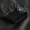Giacche da uomo Retro da uomo con colletto alla coreana in pelle PU motociclista da motociclista slim fit cappotti con zip capispalla autunnali top abbigliamento