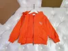 New Tracksuits Embroidered Autumn baby clothes kids designer Size 100-150 Solid color zippered hooded jacket and pants