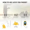 Fish Finder Lucky FFCW1108-1 FFW1108-1 Portable Echo Sounder 400Feet120Mwireless Operating Range Ocean River Wireless Fish Finder 231201