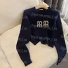 Brief Dames Jumper Top Sweater Tops Ronde hals Gebreide truien met lange mouwen Top Luxe designer truien