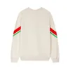 Verified version Correct version G Family 2022 Autumn new fashion brand sweater Men's stripe long sleeve loose cotton counter quality