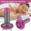 Masseur complet du corps électrique Guasha méridien brosse Vibration microcourant EMS 6 vitesses thérapie de chauffage graisse minceur corps masseur Guasha outil 231201