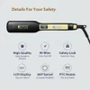 Hair Straighteners KIPOZI Professional Flat Iron Hair Straightener with Digital LCD Display Dual Voltage Instant Heating Curling Iron 231202