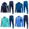 23 24 Marseille Männer Kinder Trainingsanzug Fußballjacke Sets Survêtement 2023 2024 OM Maillot Fuß MILIK PAYET Fußball voller Reißverschluss Jacken Trainingsanzug Jogging-Kit