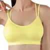 Shapers pour femmes Yoga Exercice Fitness Soutien-gorge de sport sans trace Confortable sans anneau en acier Sous-vêtements Sexy Mince Bandoulière Retour Top Mujer