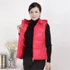 Gilets pour femmes femmes automne imperméable à capuche zippé femme gilet sans manches dame épaisse veste chaude