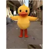 Cartoon Clothing Factory Sale Big Yellow Rubber Duck Mascot Costume Performing Drop Delivery Baby Kids Maternity Products Ot7Fx