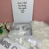 Confezione regalo personalizzata in vera lamina per addio al nubilato, batclorette, velo, giarrettiera, fascia da sposa per la scatola nuziale