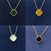 Designer Women Clover Pendant Necklaces Screw Jewelry Love Flowers Necklace Fashion Luxury Party Wedding Couple Gift gfds279l