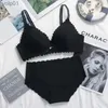 Bras Sets Underwear Set For Women Sexy Lace Large Underwear Set Push Up Bralette Section Breathable Fe Plus Size Lingerie Bra BriefsL231202