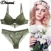 Soutien-gorge Ensembles 2022 Nouvelle Dentelle Perceuse Soutien-Gorge Ensemble Femmes Grande Taille Push Up Sous-Vêtements 34/75 36/80 38/85 40/90 42/95 D Tasse Pour Fe LingerieL231202