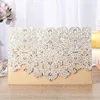 Greeting Cards 50pcs Luxury Flora Elegant Laser Cut Wedding Invitation Card Lace Favors Free Customized Wedding Decoration Party Supplies 231202