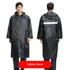 Raincoats clássico masculino oxford pano capa de chuva com mangas adulto bateria carro engrossado chuva de corpo inteiro