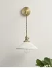 ウォールランプモダンノルディックセラミックミラーベッドルームリビングルームスタディーブラススコンセ日本語LEDワンドランプ