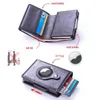 Real Leather Rfid Blocking Card Holder Men Wallets Money Bag 2022 Small Slim Mini For Airtag Air tag J220809