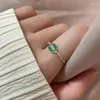 Cluster anneaux de couleur de ventillage en argent pour femmes cadeaux girl cadeau antique tempérament jade jade lucky perle bijoux 925 estampillé