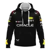 Herenhoodies 2023/2024 Nieuw F1 Formule 1 Racing Team Sweatshirts en Damessportkleding met capuchon Kleding met ritssluiting 3D-printen Straatwandelen Lente Vlt3