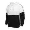 Felpe con cappuccio da uomo Felpe spesse e calde Felpa con cappuccio da uomo Autunno Inverno Felpa patchwork con cappuccio Hiphop Streetwear Pullover casual Uomo